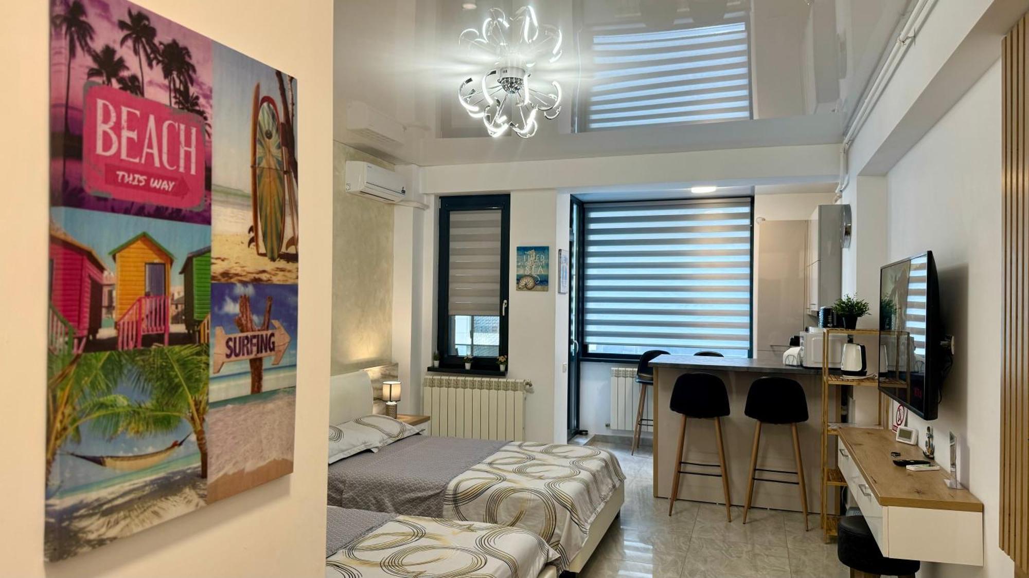 Seaview Deluxe Double Studio - Beachfront Resort Năvodari Eksteriør bilde
